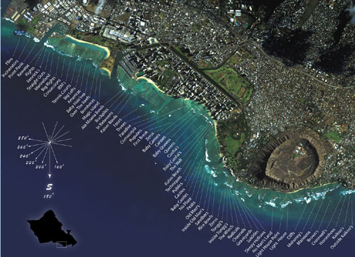 Oahu Surf Maps Oahu Surfing Maps SurfboardShack Com